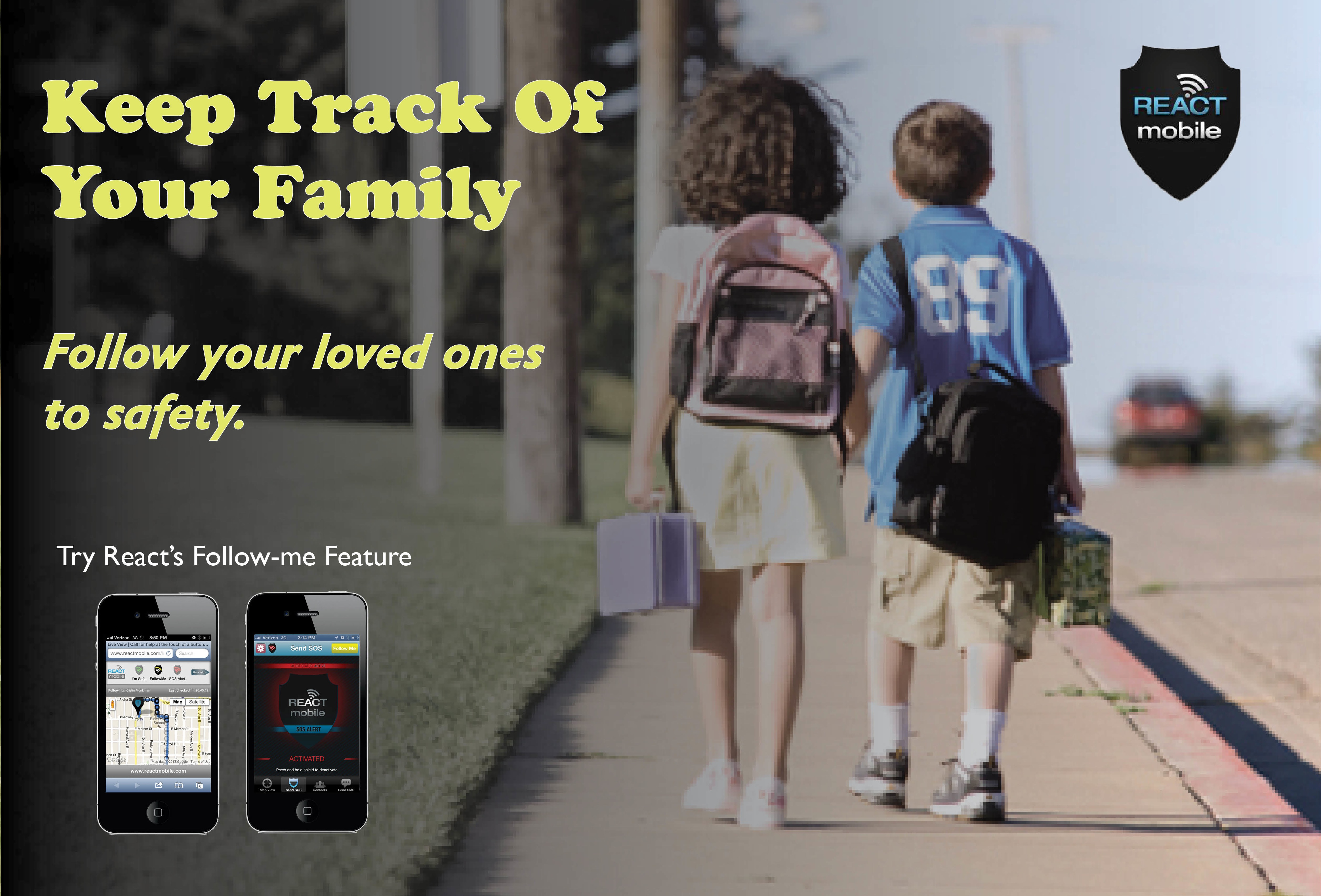REACT MOBILE ~ Help Enhance Your Family's Personal Safety ~ #FREE App