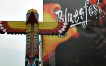 Rock your time at the RBC Bluesfest festival totem pole