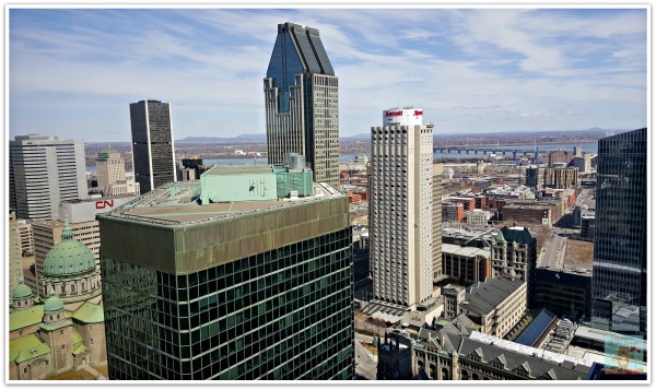 Montreal Skyline Facing St. Lawrence River