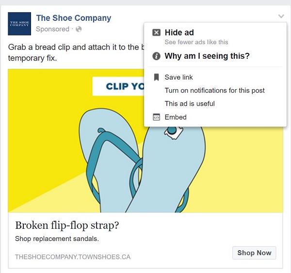 Facebook Sponsored Ads