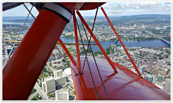 View from Ottawa Biplane Adventures Vintage Biplane