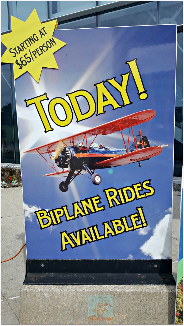 Ottawa Biplane Adventures Vintage Biplane sign