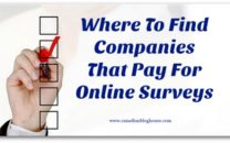 Where To Find Companies That Pay For Online Surveys