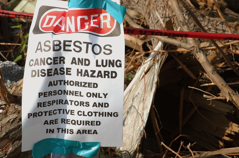 Asbestos Danger Sign Toxic Mineral 