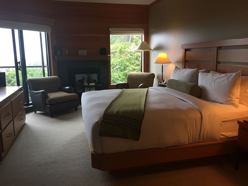 First view of my room at the Wickaninnish Inn Tofino experience