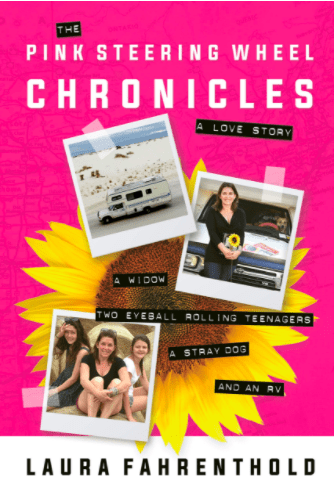 The Pink Steering Wheel Chronicles Book Cover Laura Fahrenthold