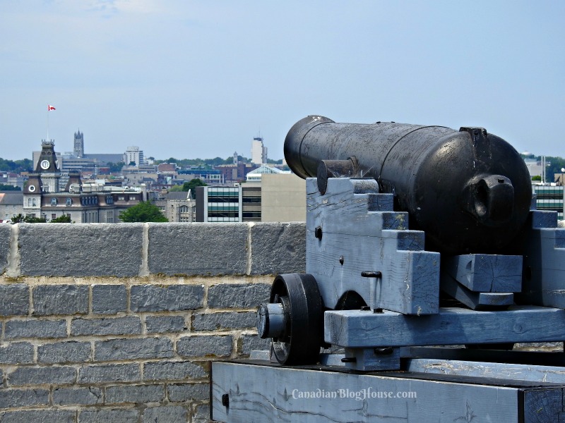 Cannon overlooking Kingston Harbour from Fort Henry in Historic Downtown Kingston