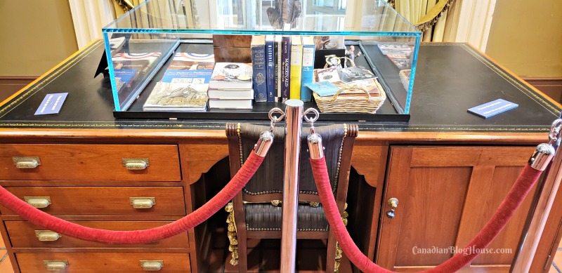 Sir John A Macdonald's personal desk in Historic Downtown Kingston