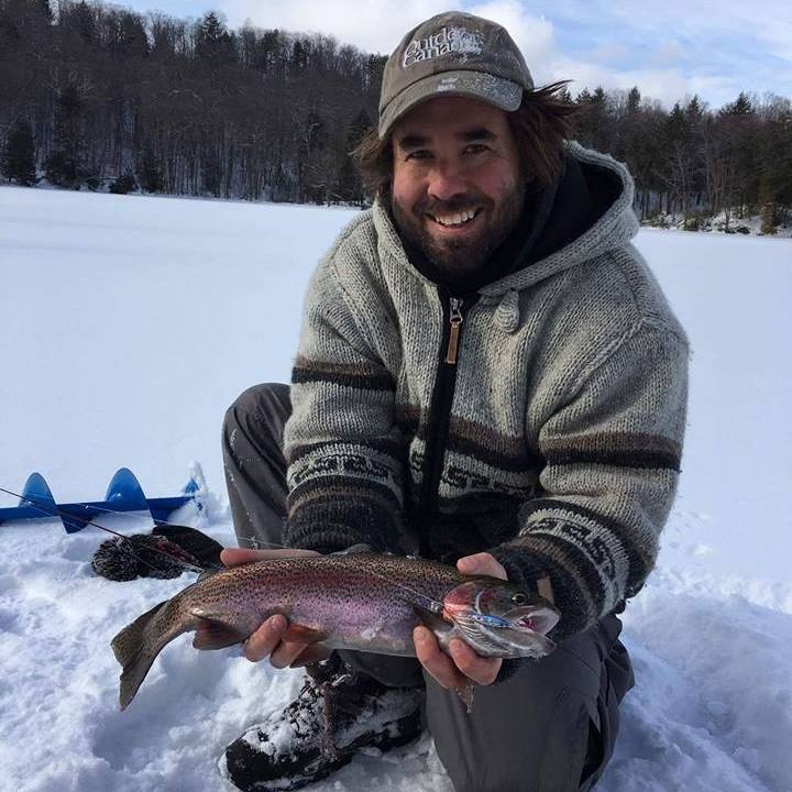 unique activities in Ottawa ice fishing with Jamie Pistilli