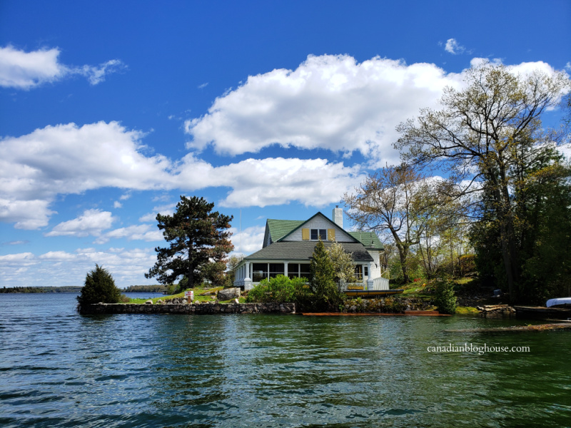 Beautiful house on an island on the St. Lawrence River