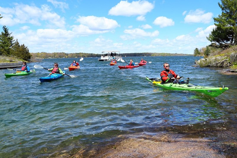 Kayaking around Beau Rivage Island with Parks Canada and Sophie Grégoire Trudeau